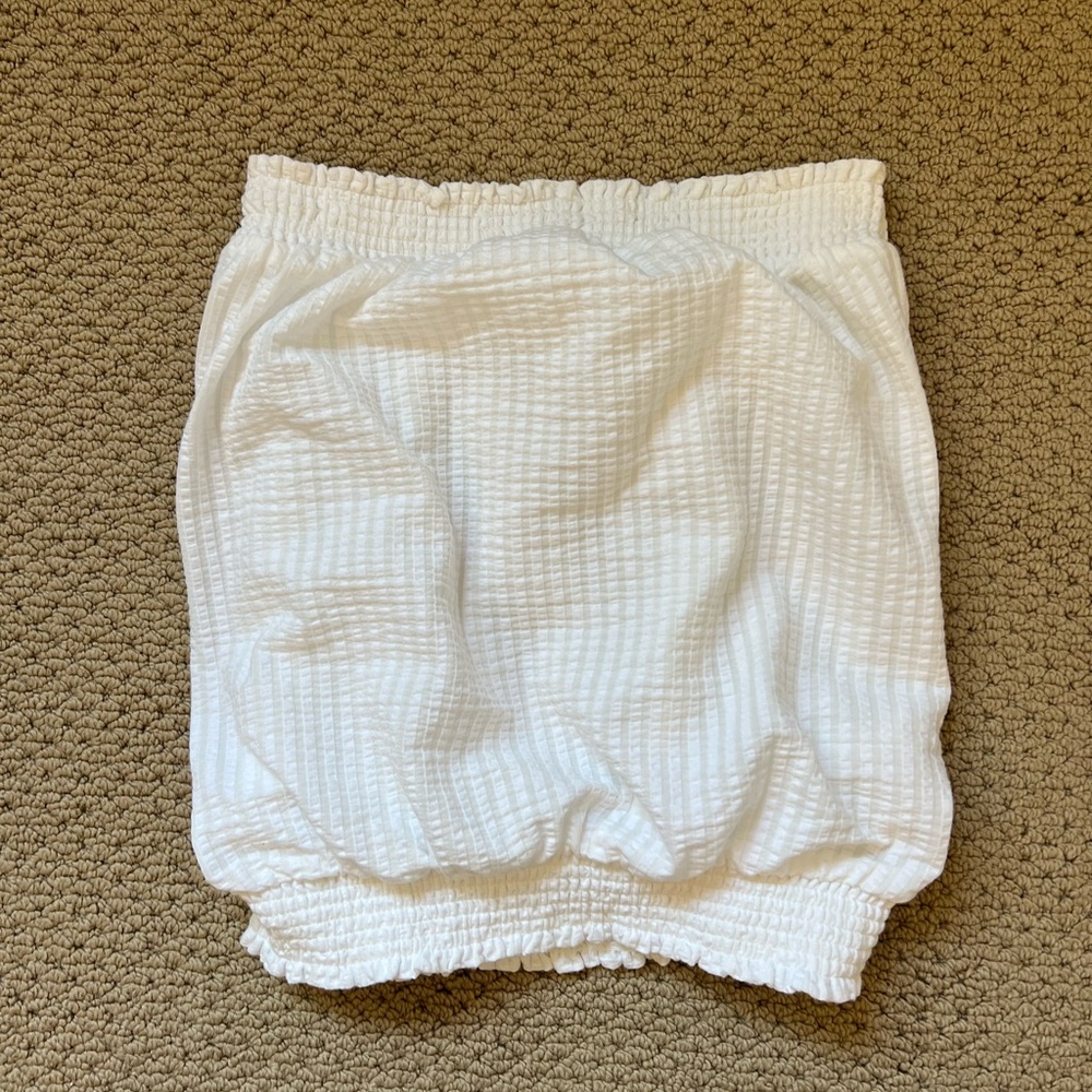 Anthropologie White Tube Top
